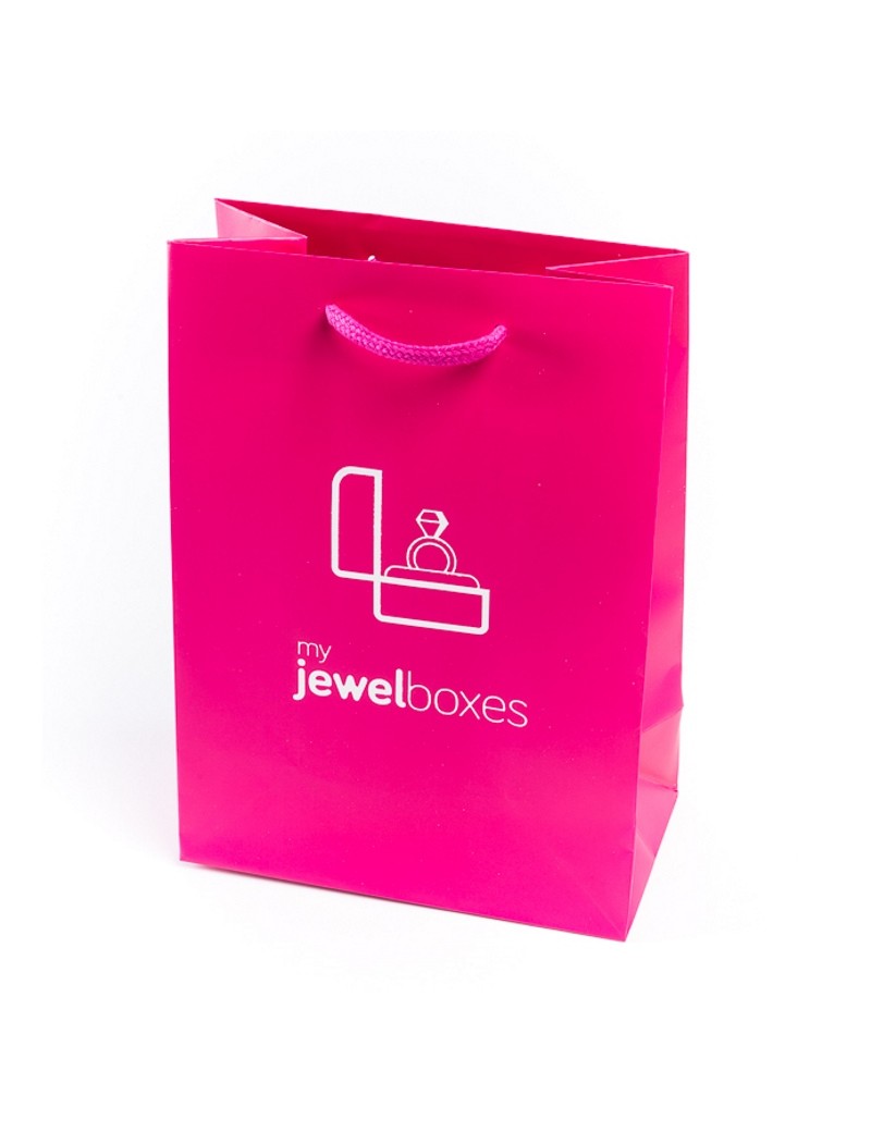 Bolsa de papel mate para joyeria bisuteria relojeria y joyas BPM180F