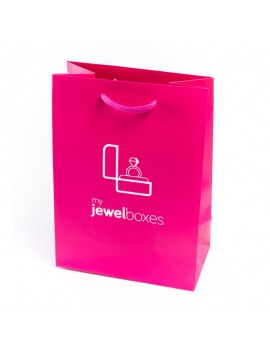 Bolsa de papel mate para joyeria bisuteria relojeria y joyas BPM180F