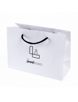 Bolsa de papel mate para joyeria bisuteria relojeria y joyas BPM250