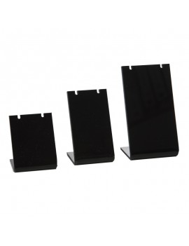 Set de 3 expositores de plastico para pendientes o colgantes