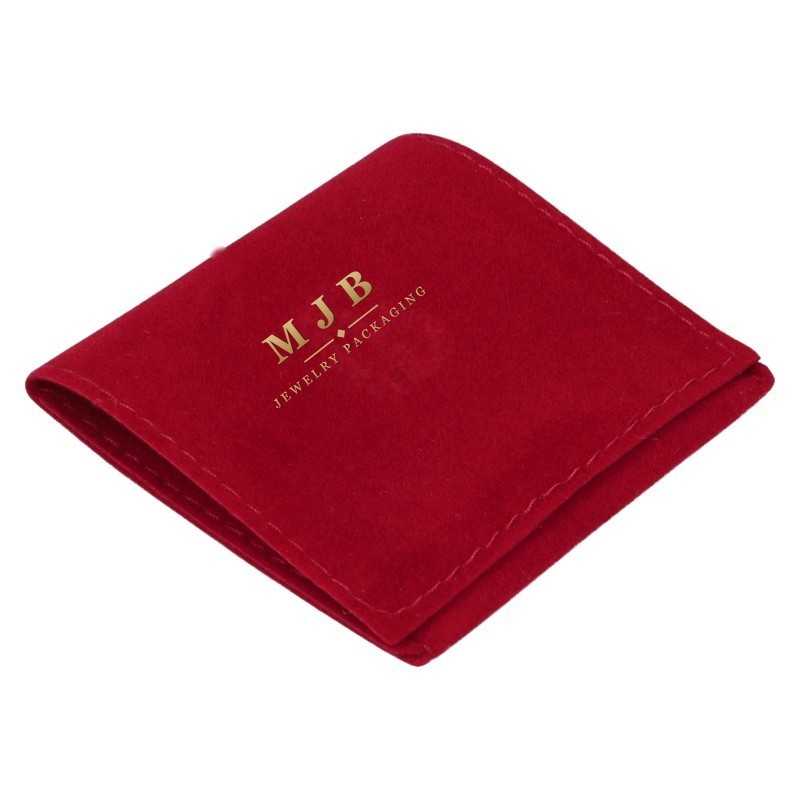 Pochon en suédine Bordeaux 56×56 mm BAN71-BU | MyJewelBoxes