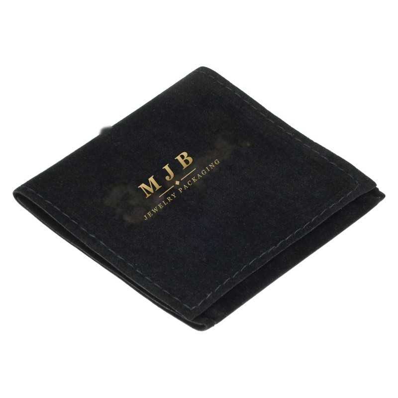Bolsa de camurça Preta 79×79 mm BAN72-N | MyJewelBoxes
