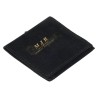 Pochon en suédine Noir 79×79 mm BAN72-N | MyJewelBoxes