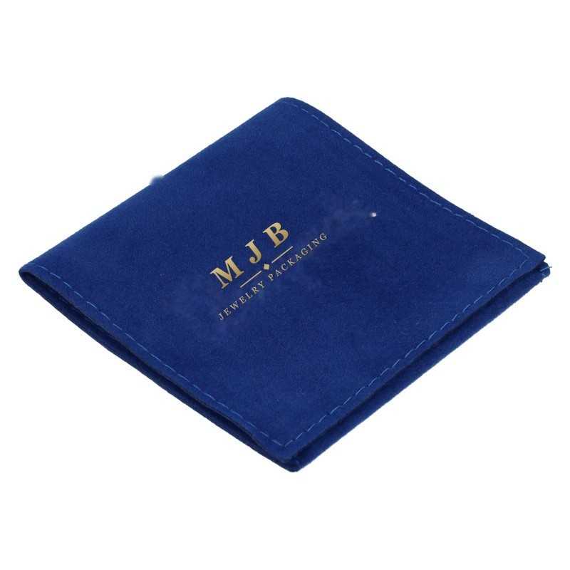 Bolsa de camurça Azul 79×79 mm BAN72-A | MyJewelBoxes