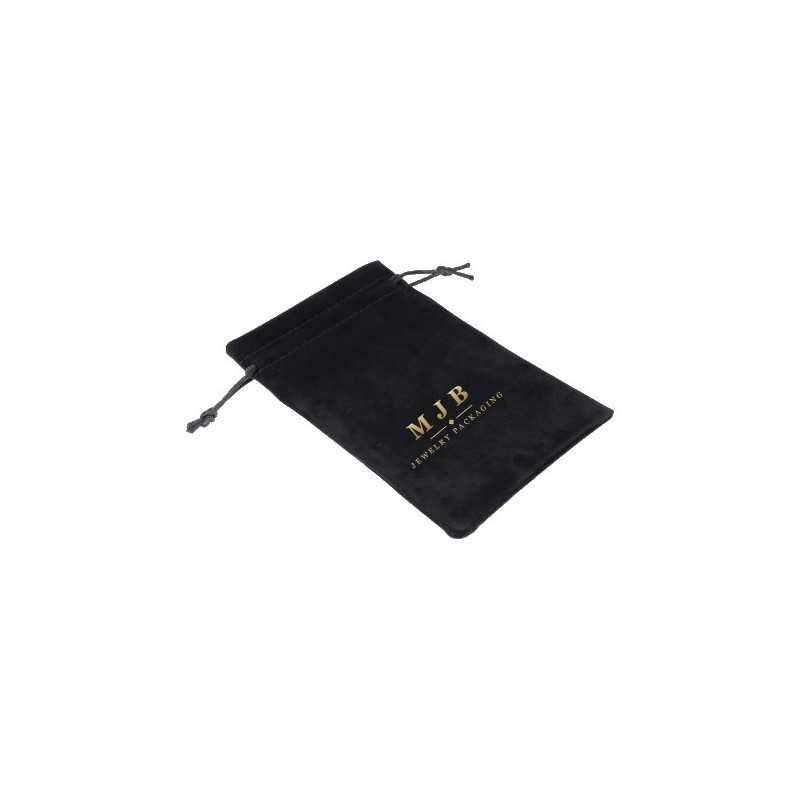 Pochon en suédine noir 120×180 mm BAN62N | MyJewelBoxes