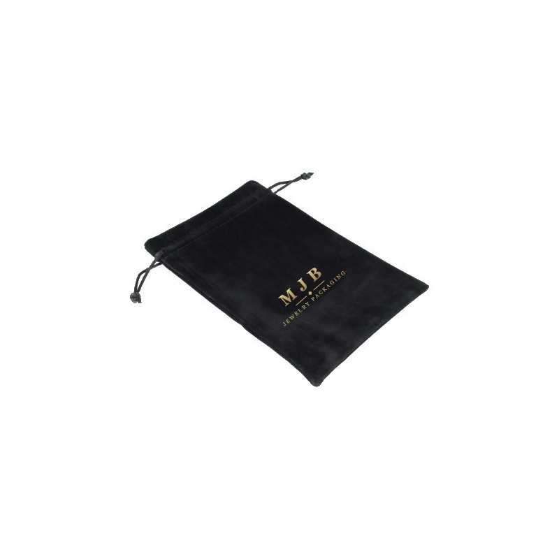 Black Faux Suede Bag 135×200 mm BAN63N | MyJewelBoxes