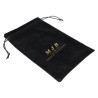 Black Faux Suede Bag 160×250 mm BAN64N | MyJewelBoxes