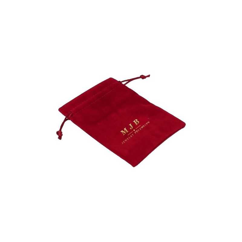 Pochon en suédine bordeaux 105×145 mm BAN61B | MyJewelBoxes