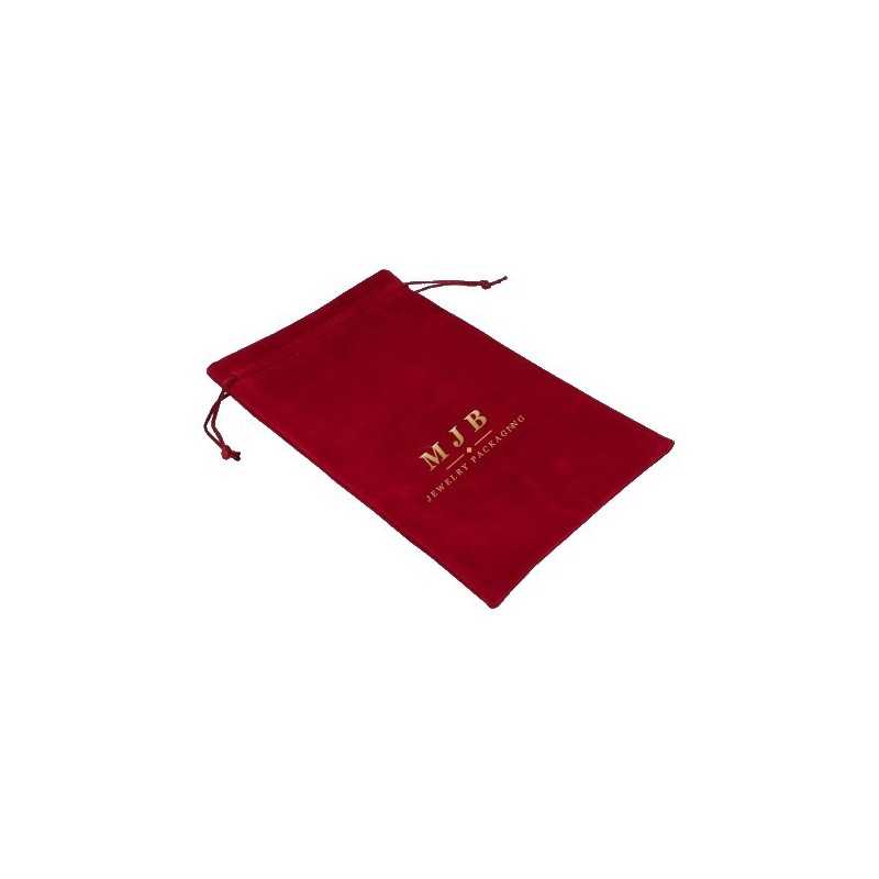 Pochon en suédine bordeaux 160×250 mm BAN64B | MyJewelBoxes