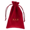 Burgundy Faux Suede Bag 120×180 mm BAN62B | MyJewelBoxes