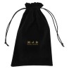 Sacchetto in similcamoscio nero 160×250 mm BAN64N | MyJewelBoxes