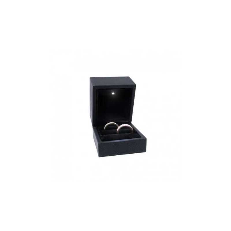 Estojo com luz LED para Alianças 60×65×50 mm LED5AL | MyJewelBoxes