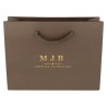 Bolsa de papel eco marrón para joyería y bisutería con logotipo dorado MyJewelBoxes - BPE200M 200 x 150 x 70 mm