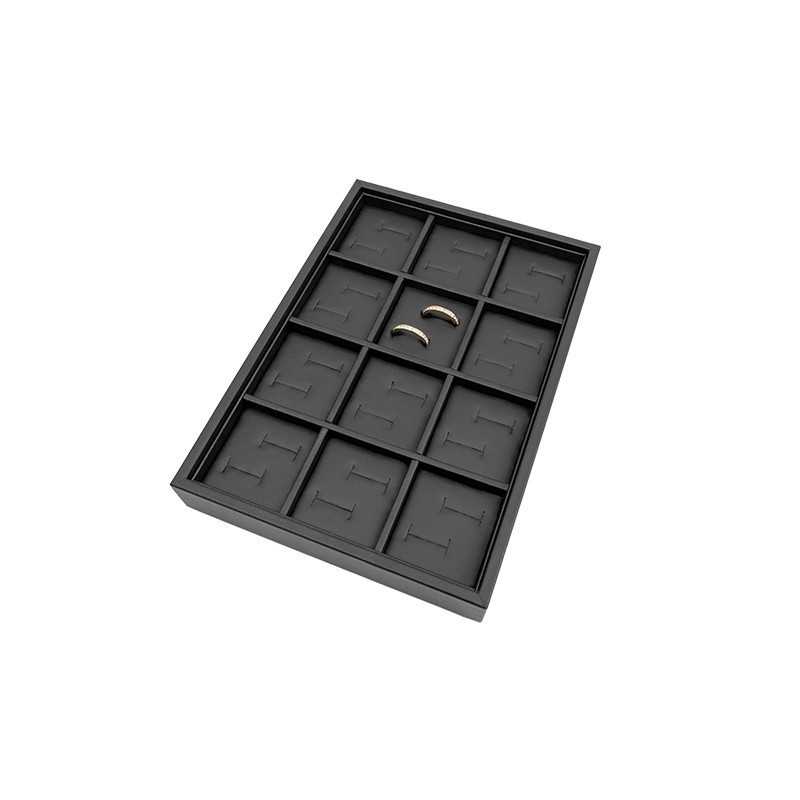 Jewellery tray for wedding rings 160x225x30 mm - Black