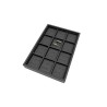 Jewellery tray for wedding rings 160x225x30 mm - Black