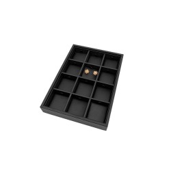 Jewellery tray for earrings 160x225x30 mm - Black | MyJewelBoxes