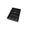 Jewellery tray for earrings 160x225x30 mm - Black | MyJewelBoxes