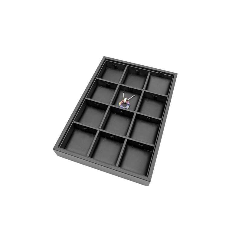 Plateau à bijoux pour pendentifs 160x225x30 mm - Noir