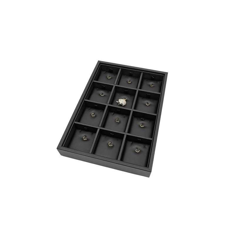 Jewellery tray for pendants with hook 160x225x30 mm - Black