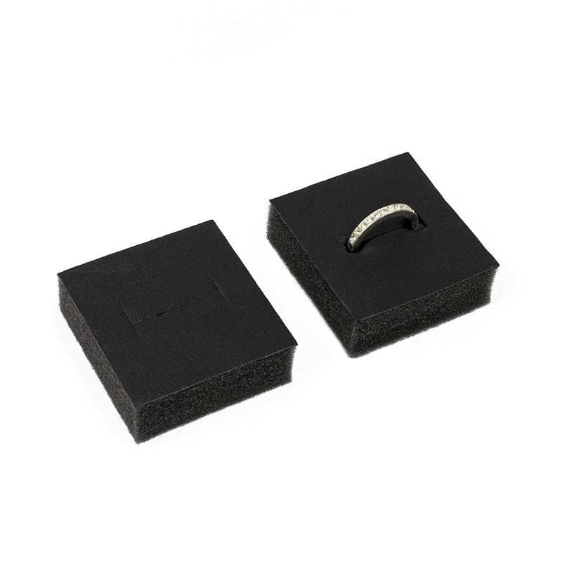 Foam insert for rings 45x50 mm - Black | MyJewelBoxes
