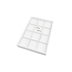 Jewellery tray for wedding rings 160x225x30 mm - White