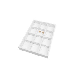 Schmucktablett für Ohrringe 160x225x30 mm - Weiß | MyJewelBoxes