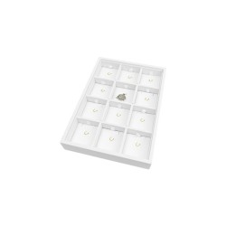 Bandeja de joalharia para pendentes com gancho 160x225x30 mm - Branco