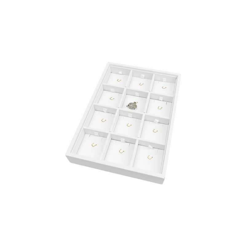 Schmucktablett für Anhänger mit Haken 160x225x30 mm - Weiß