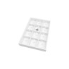 Schmucktablett für Anhänger mit Haken 160x225x30 mm - Weiß