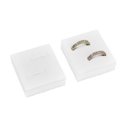 Schaumstoffeinsatz für Trauringe 45x50 mm - Weiß | MyJewelBoxes