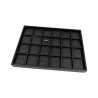 Bandeja de joalharia para 24 anéis 315x225x30 mm - Preto