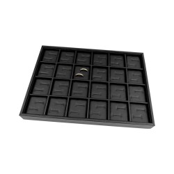 Jewellery tray for 24 wedding rings 315x225x30 mm - Black