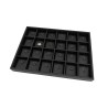 Schmucktablett für 24 Anhänger mit Haken 315x225x30 mm - Schwarz