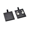 Bloco de espuma para brincos com fecho ómega 46x50 mm - Preto
