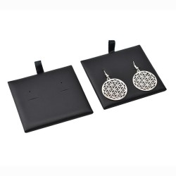 Bloco de espuma para brincos 71x66 mm - Preto | MyJewelBoxes
