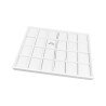 Bandeja de joalharia para 24 anéis 315x225x30 mm - Branco