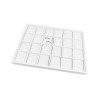 Bandeja de joalharia para 24 alianças 315x225x30 mm - Branco