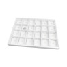 Schmucktablett für 24 Anhänger mit Haken 315x225x30 mm - Weiß