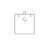 Foam insert for pendants with hook 71x66 mm - White