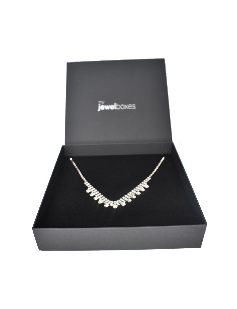 Caja de Cartón para collar de Joyeria o bisuteria WAS14