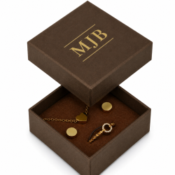 Inside the SAV3 box, with a reversible flocked foam insert in brown and white