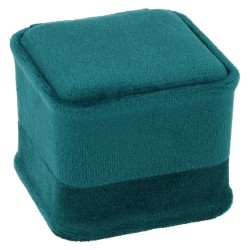 Estuche para Alianzas CHA1A-V cerrado, en terciopelo verde, 58x58x49 mm