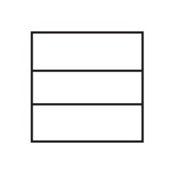 Interior diagram of the jewellery box for Wedding Rings CHA1A-BU, inner dimensions 49x49x36 mm