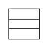 Interior diagram of the jewellery box for Wedding Rings CHA1A-BU, inner dimensions 49x49x36 mm