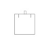 Esquema interior do estojo para pendentes CHA2C-V, medidas interiores 62x66x30 mm