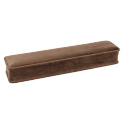Estojo para pulseiras CHA4PE-M fechado, em veludo castanho, 239x56x38 mm