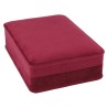 Astuccio per collane CHA5C-BU chiuso, in velluto bordeaux, 114x162x50 mm