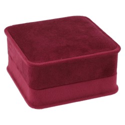Estuche para Colgantes CHA3C-BU cerrado, en terciopelo burdeos, 94x95x53 mm