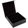 Caja para gafas negra con 3 compartimentos GAF8C-N, vista abierta