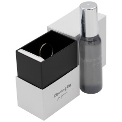 Kit de limpieza para gafas con paño, spray y minidestornillador GAF11K, vista abierta